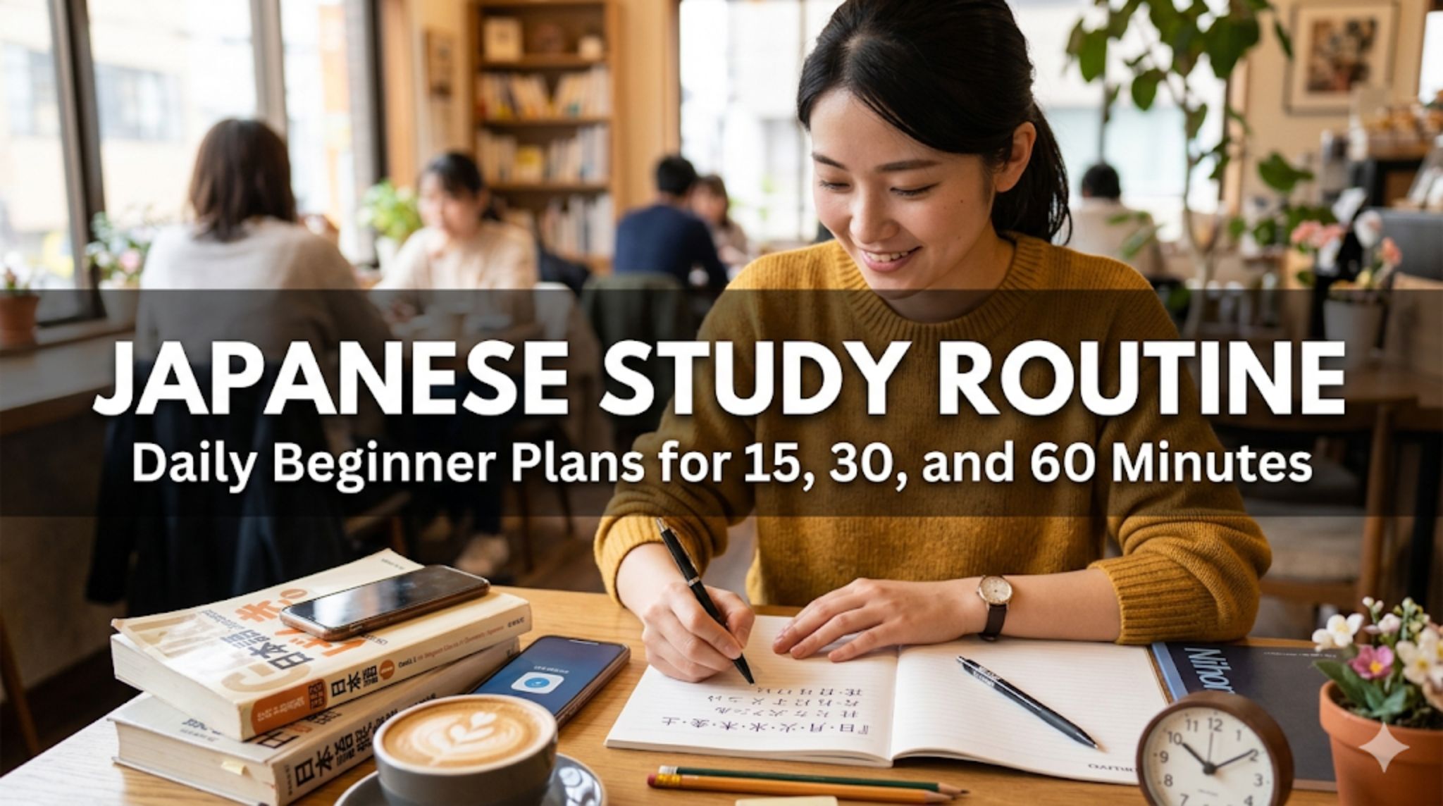 Japanese Study Routine: Daily Beginner Plans for 15, 30, and 60 Minutes